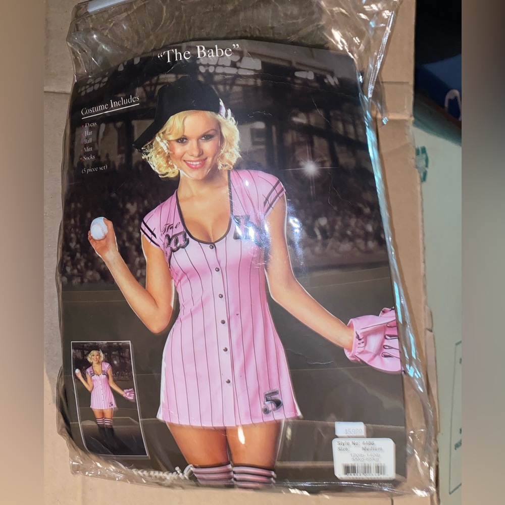 Baseball girl babe costume pink